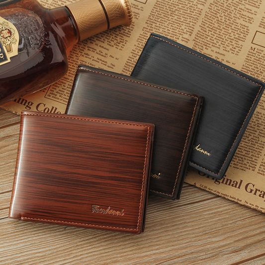 Slim Leather Bifold Wallet – Classic Everyday Essential