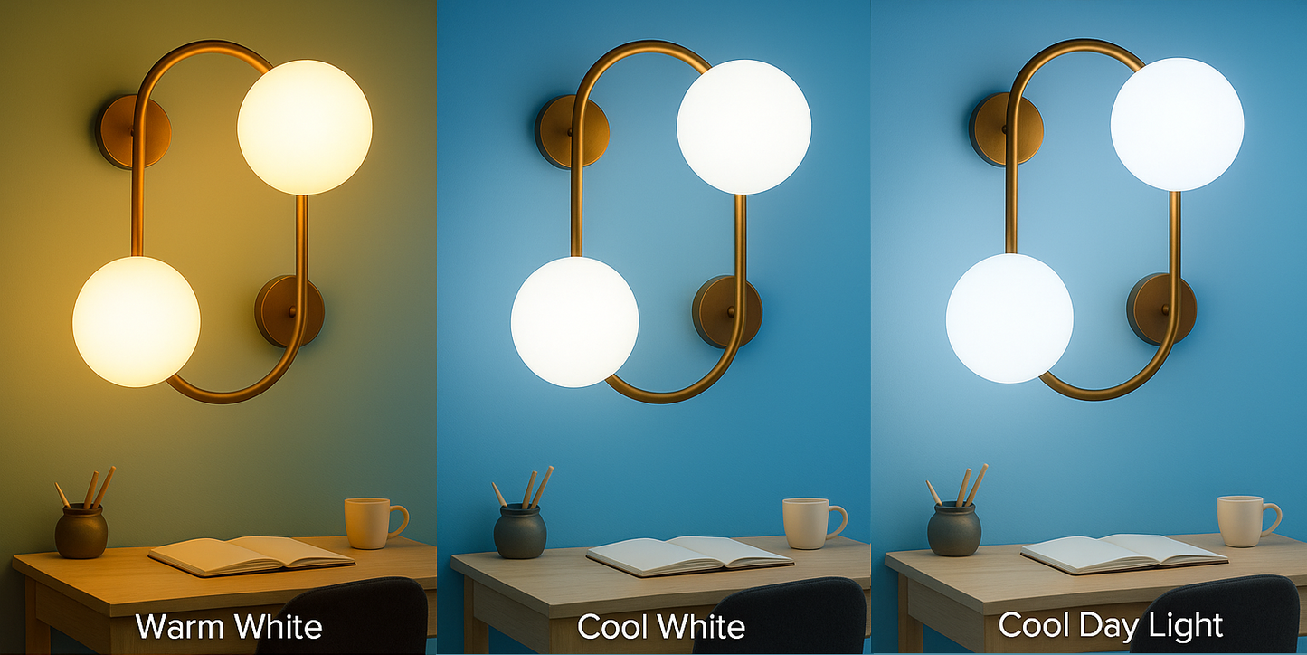 Chanya Haus Golden Decorative LED Wall Lamp