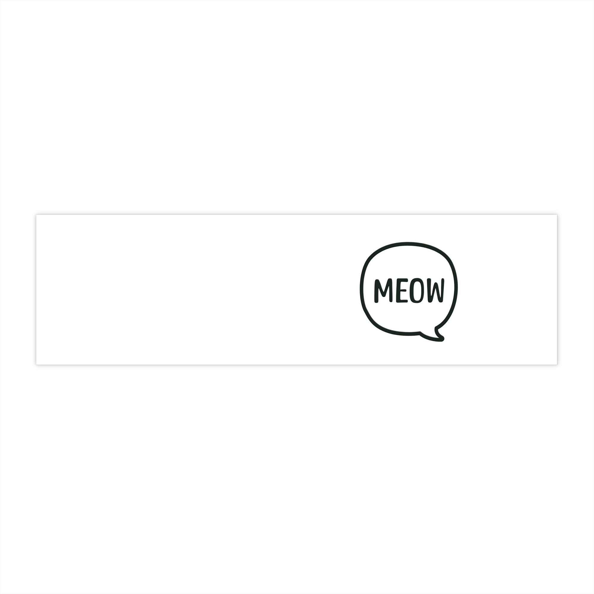 Meow Bumper Sticker