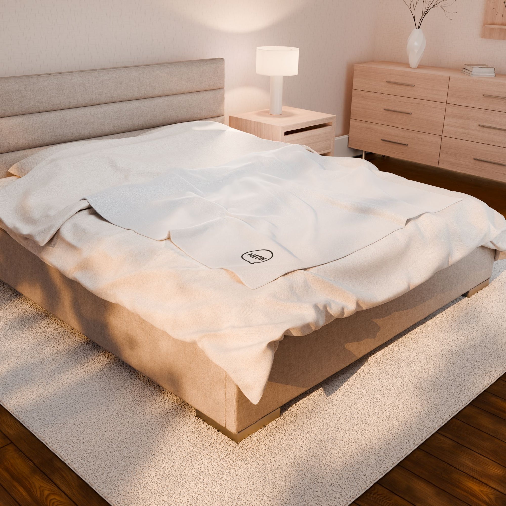 Meow Velveteen Plush Blanket
