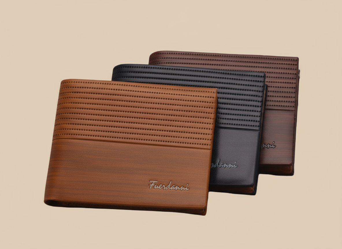 Slim Leather Bifold Wallet – Classic Everyday Essential