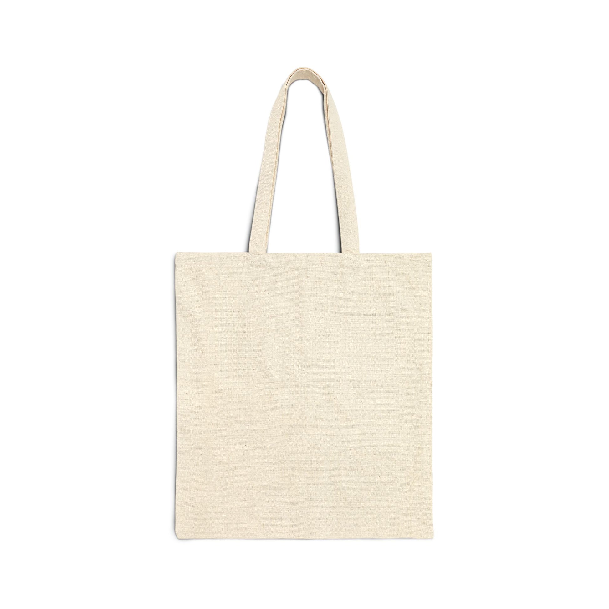 Back of Meow Tote Bag showing blank slate