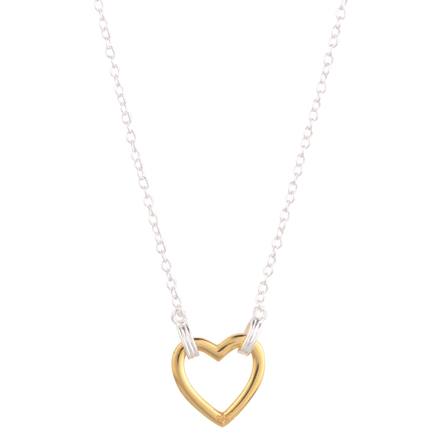 Luna Heart Pendant in 18K Gold Vermeil