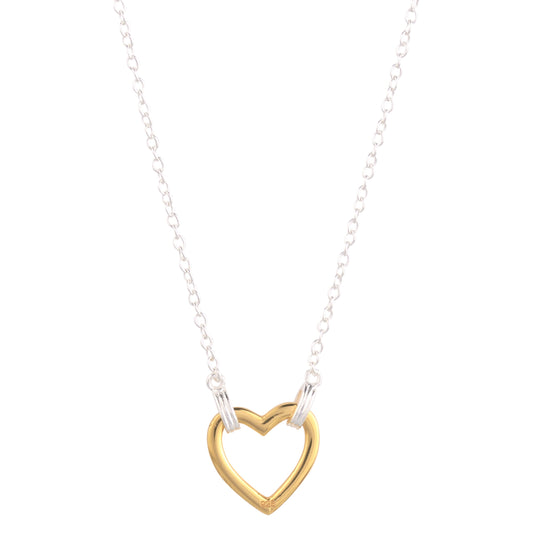 Luna Heart Pendant in 18K Gold Vermeil