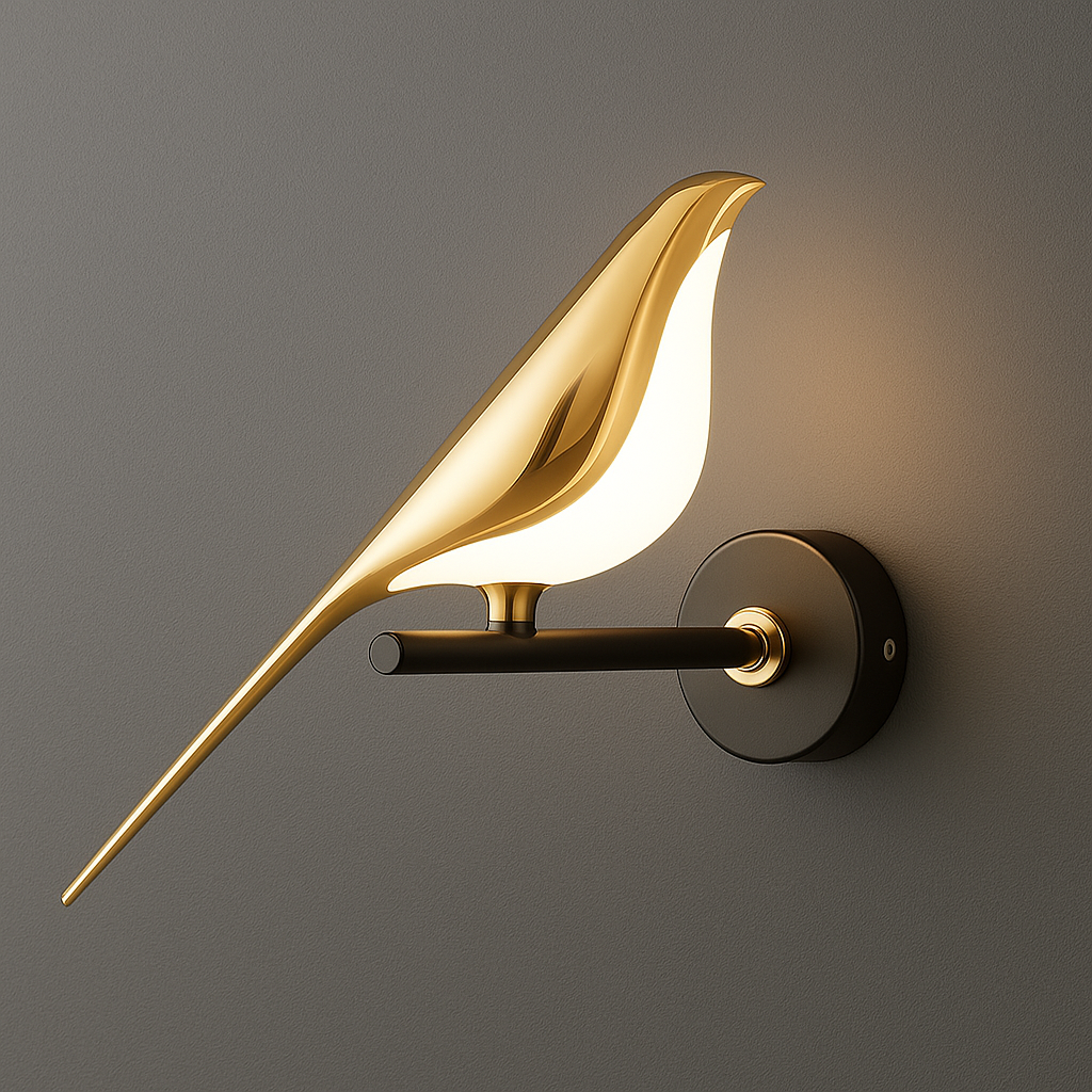 Chanya Haus Luxury Bird-Inspired LED Wall Lamp