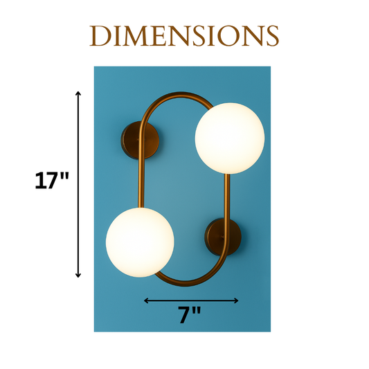 Chanya Haus Golden Decorative LED Wall Lamp